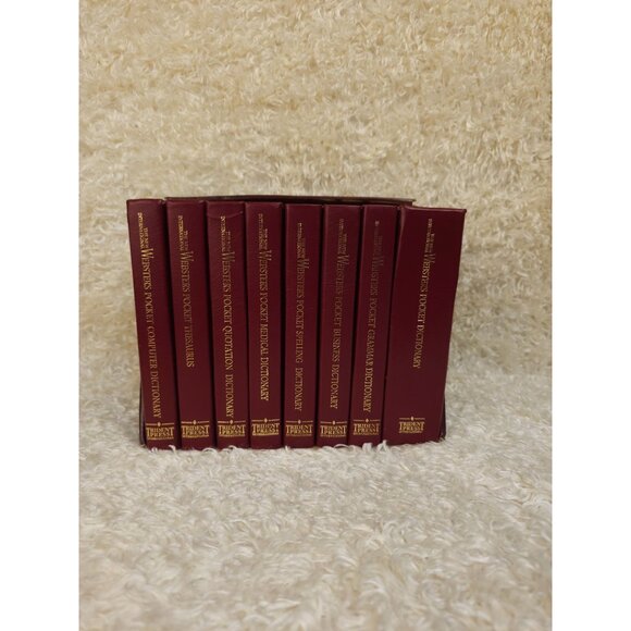 The New International Websters Pocket Complete Dictionary 8-Book Set By Trident - Picture 1 of 10